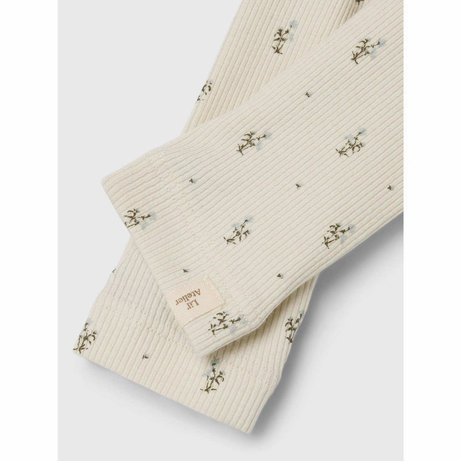 Polyester Lil'Atelier Turtledove Blue Flowers Gago Kye Slim Leggings