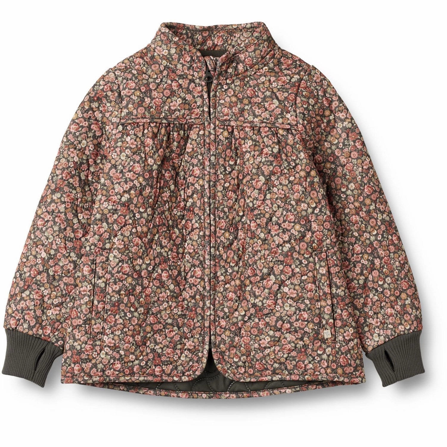 Polyester Wheat Raven Wild Flowers Thermo Jacket Thilde Patch
