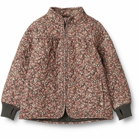 Polyester Wheat Raven Wild Flowers Thermo Jacket Thilde Patch