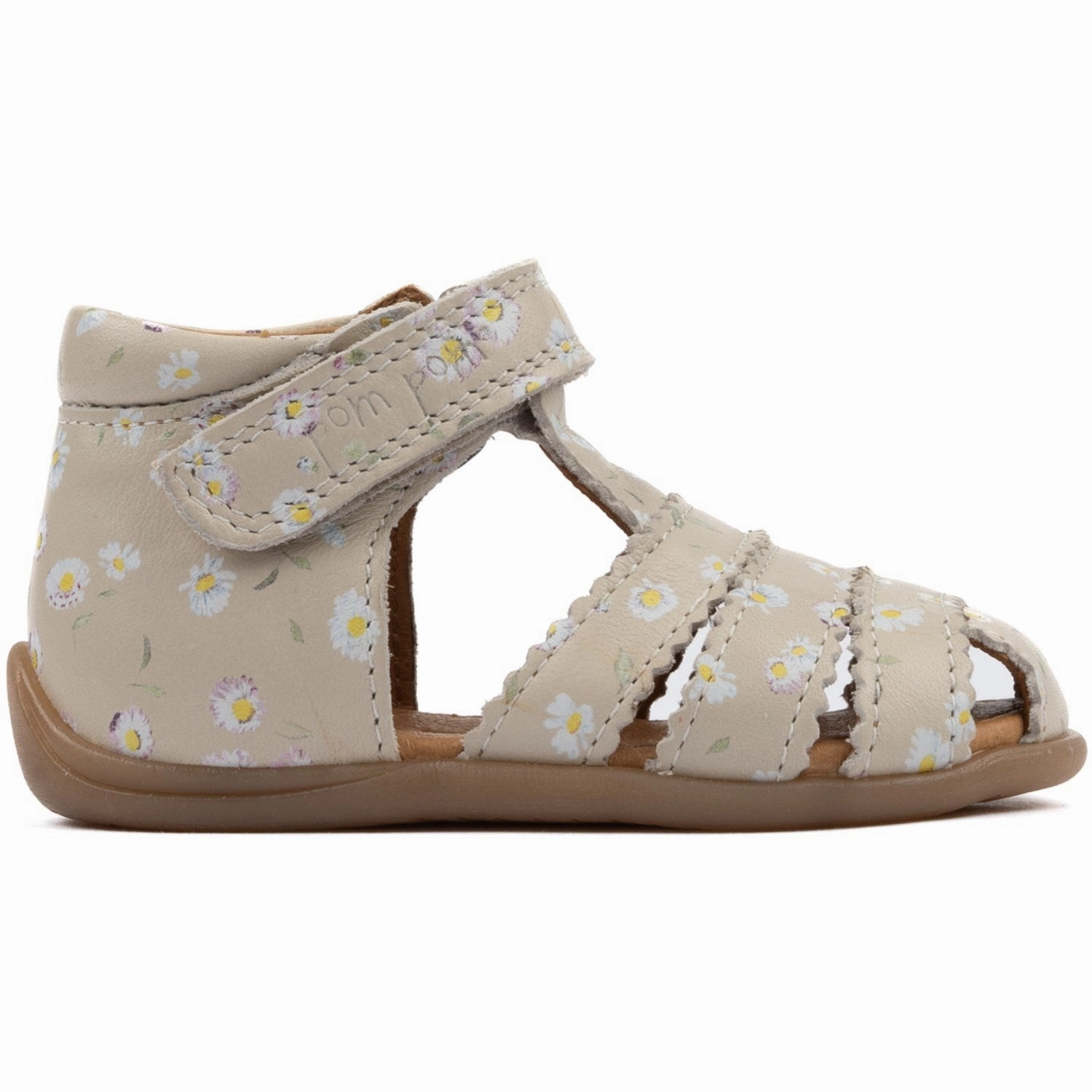 Pom Pom Bellis Starters Scallop Velcro Sandal Office shoes