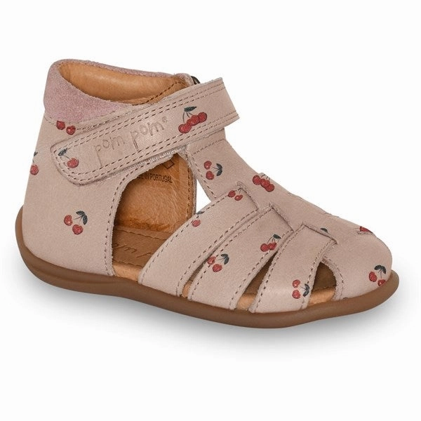 Pom Pom Sandal Velcro Cherry Spring shoes Low-top shoes