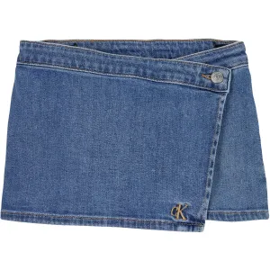 Precious Calvin Klein Soft Blue Comfort Denim Skort Soft Blue Comf Shorts Sublime