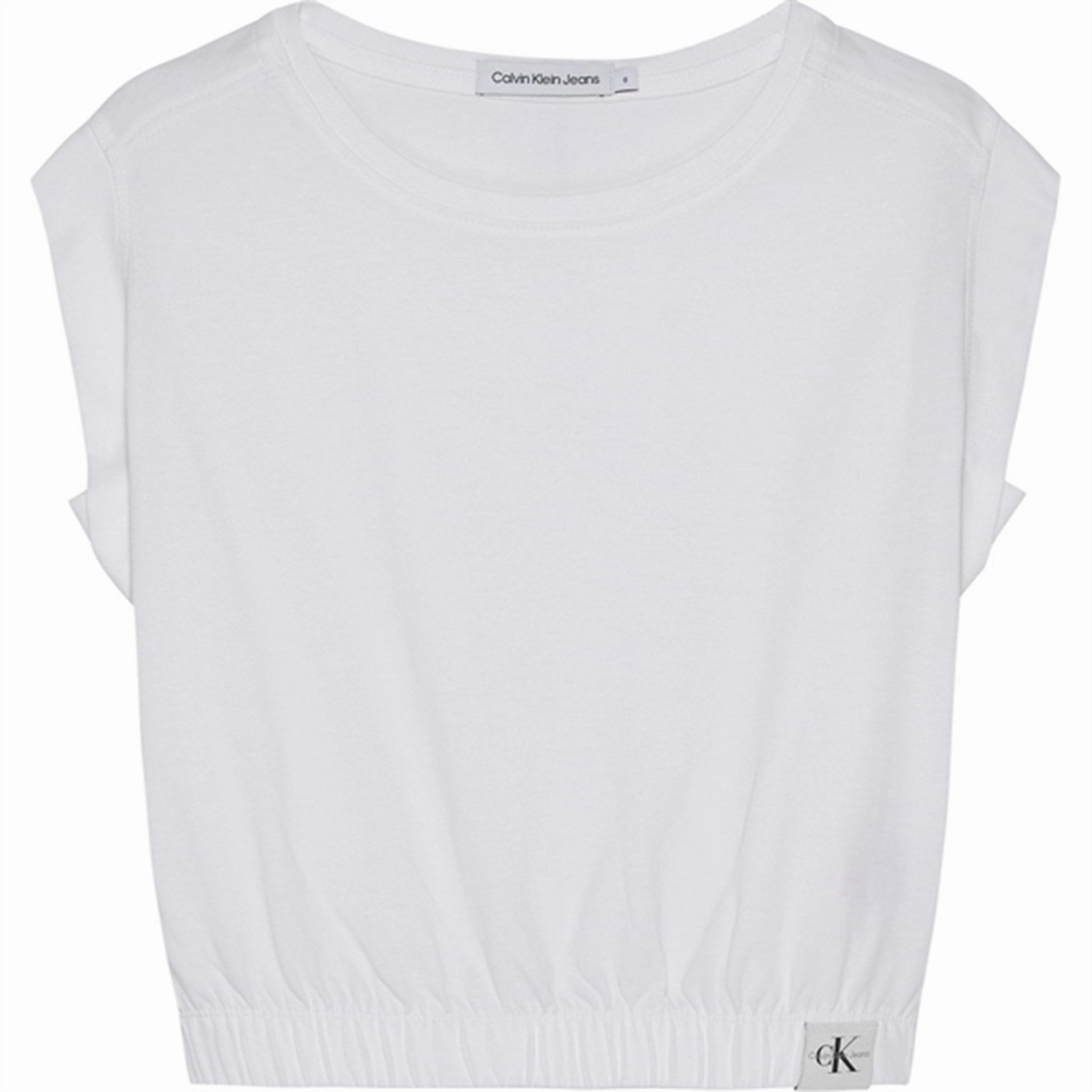 Precious Calvin Klein Movement Label T-Shirt Bright White Appealing