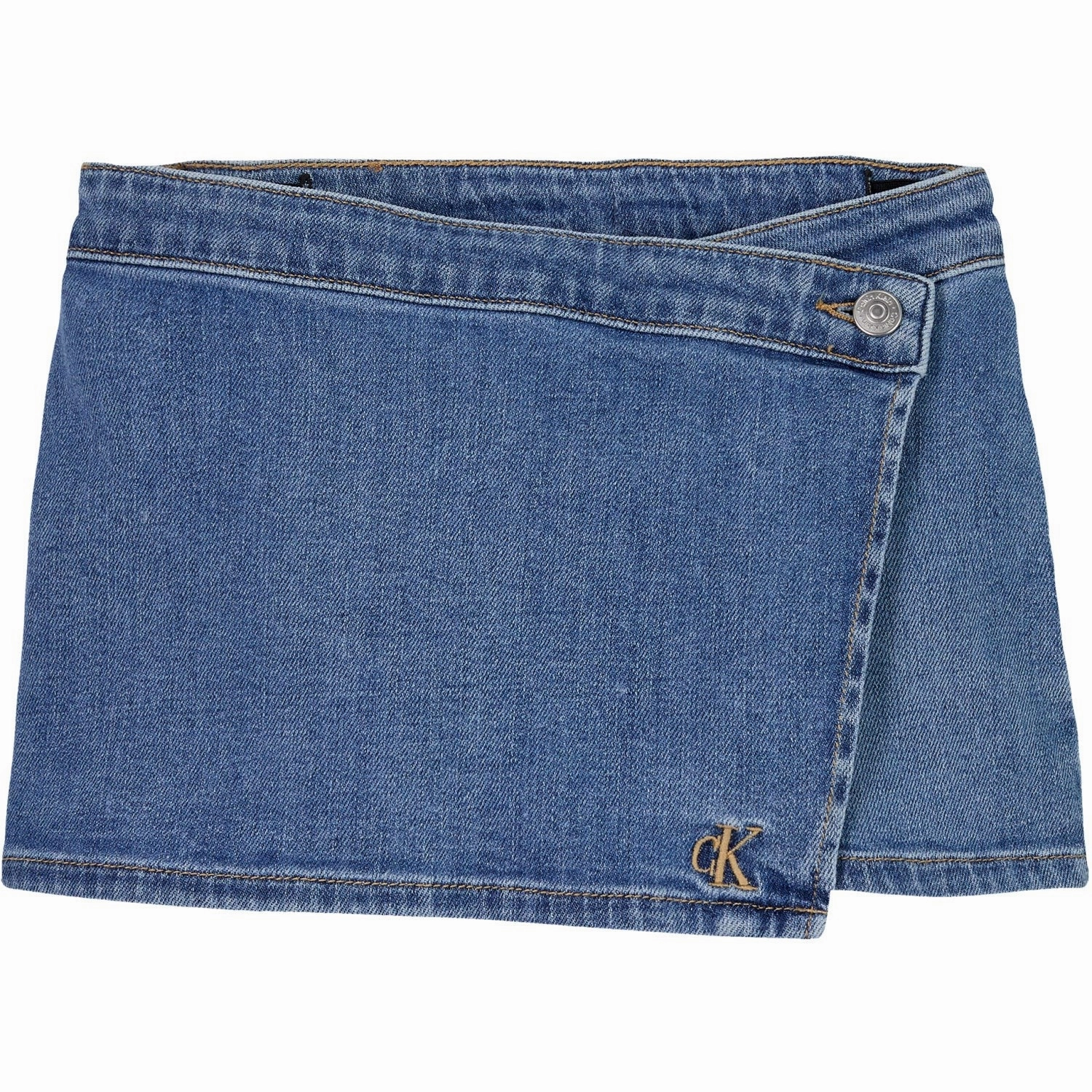 Precious Calvin Klein Soft Blue Comfort Denim Skort Soft Blue Comf Shorts Sublime