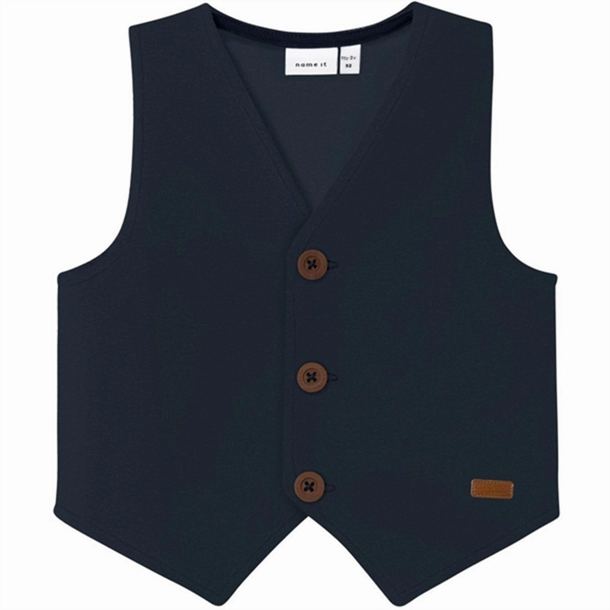 Name it Dark Sapphire Solid Fort Sweat Vest Sustainable Prized