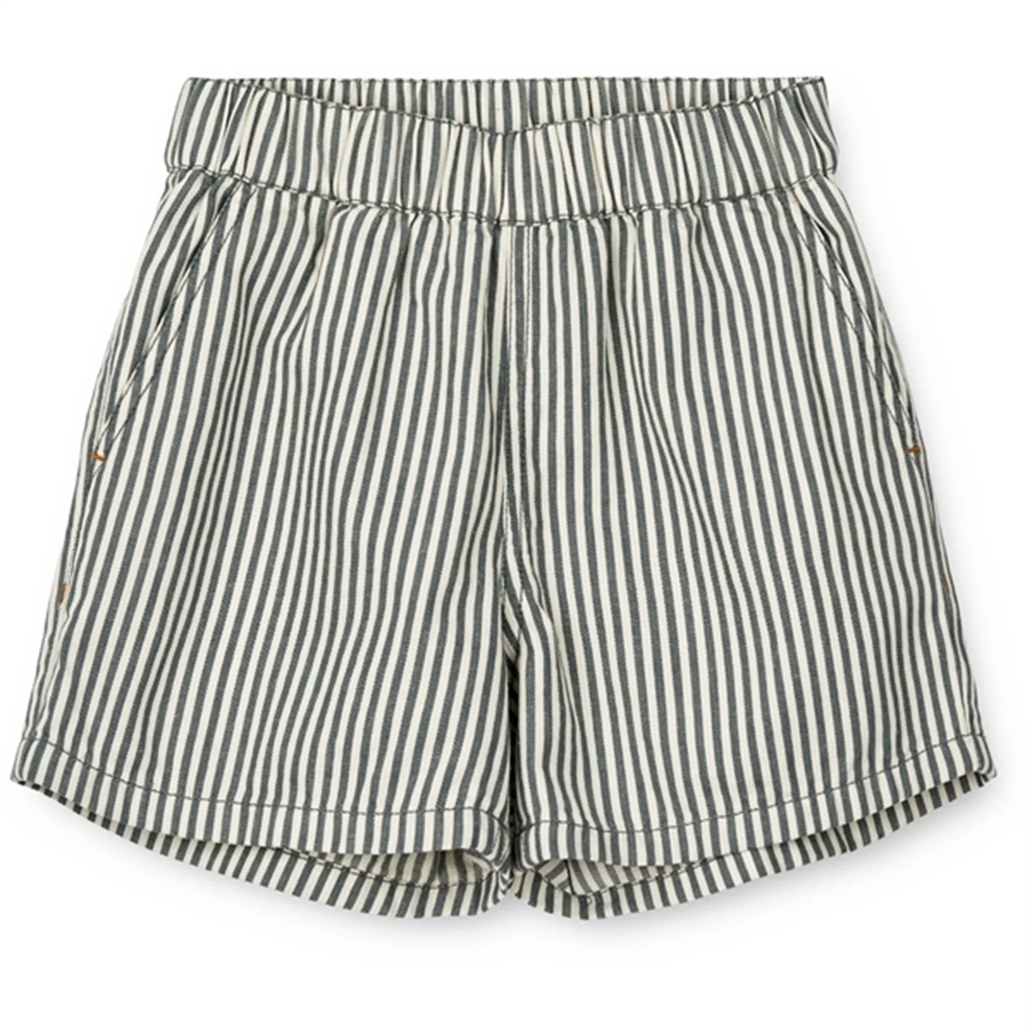 Premium Liewood Y/D Stripe Whale Blue/Creme De La Creme Ayo Stripe Shorts Knit