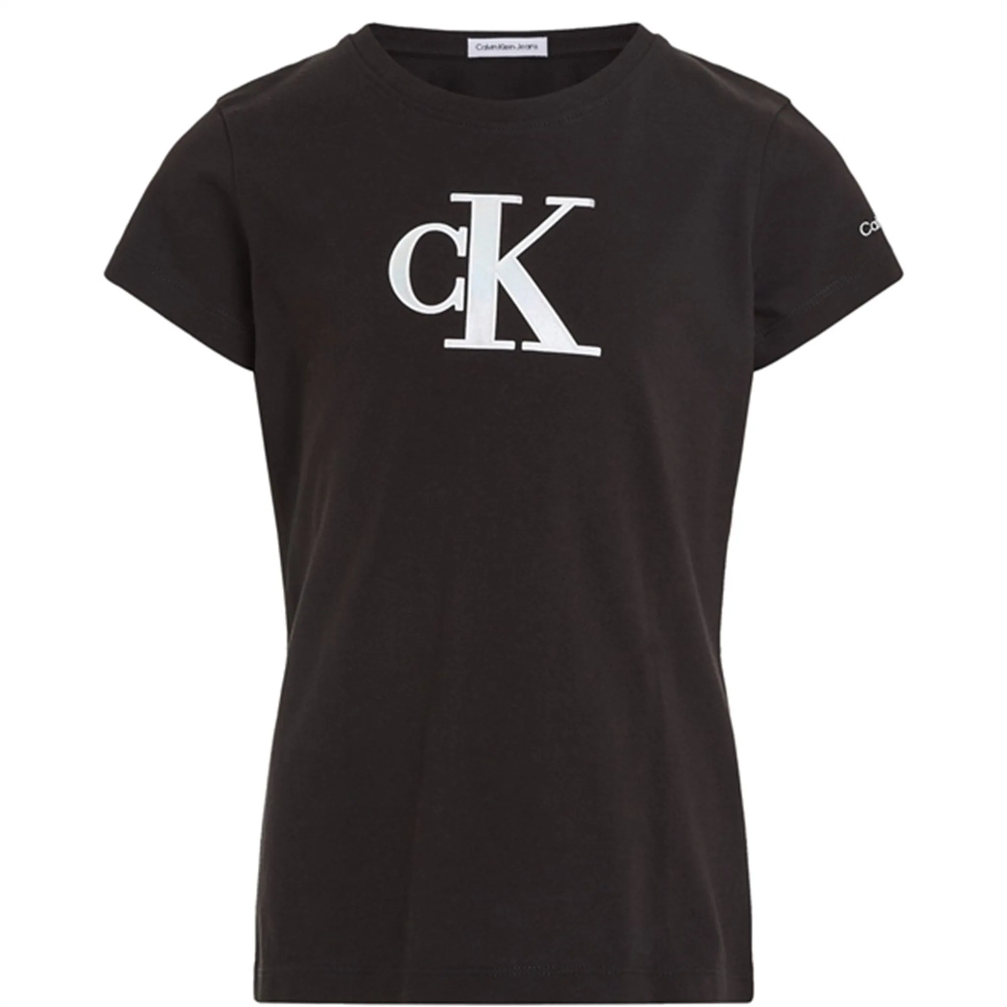 Premium Quality Calvin Klein Metallic Monogram Slim T-Shirt Ck Black Sophisticated