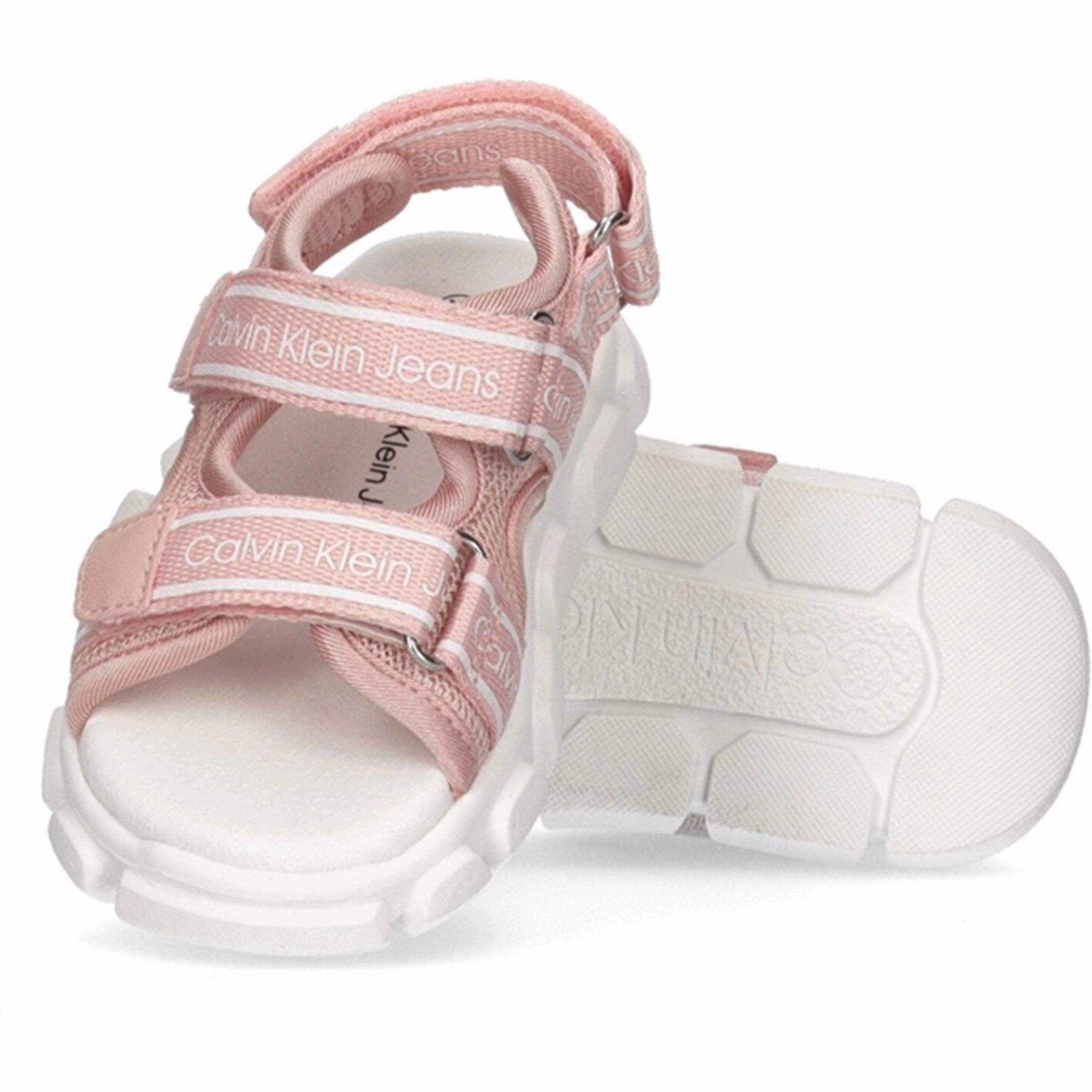 Creative Calvin Klein Velcro Sandal Pink Grandiose