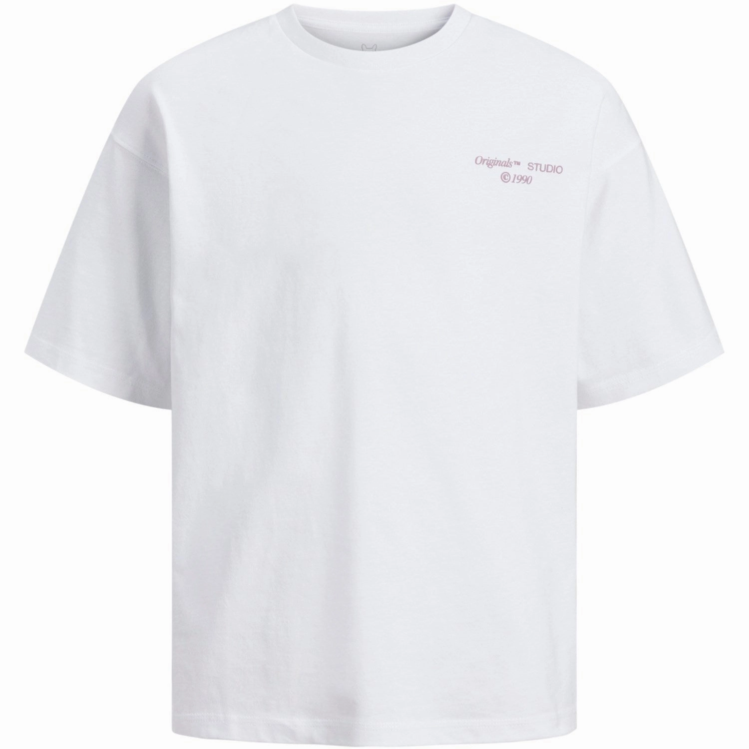 Jack & Jones Junior Bright White Ornoho Back Graphic T-Shirt Crew Exclusive Contemporary
