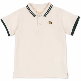 Premium Konges Sljd Antique White Florian Polo Shirt Gots Design