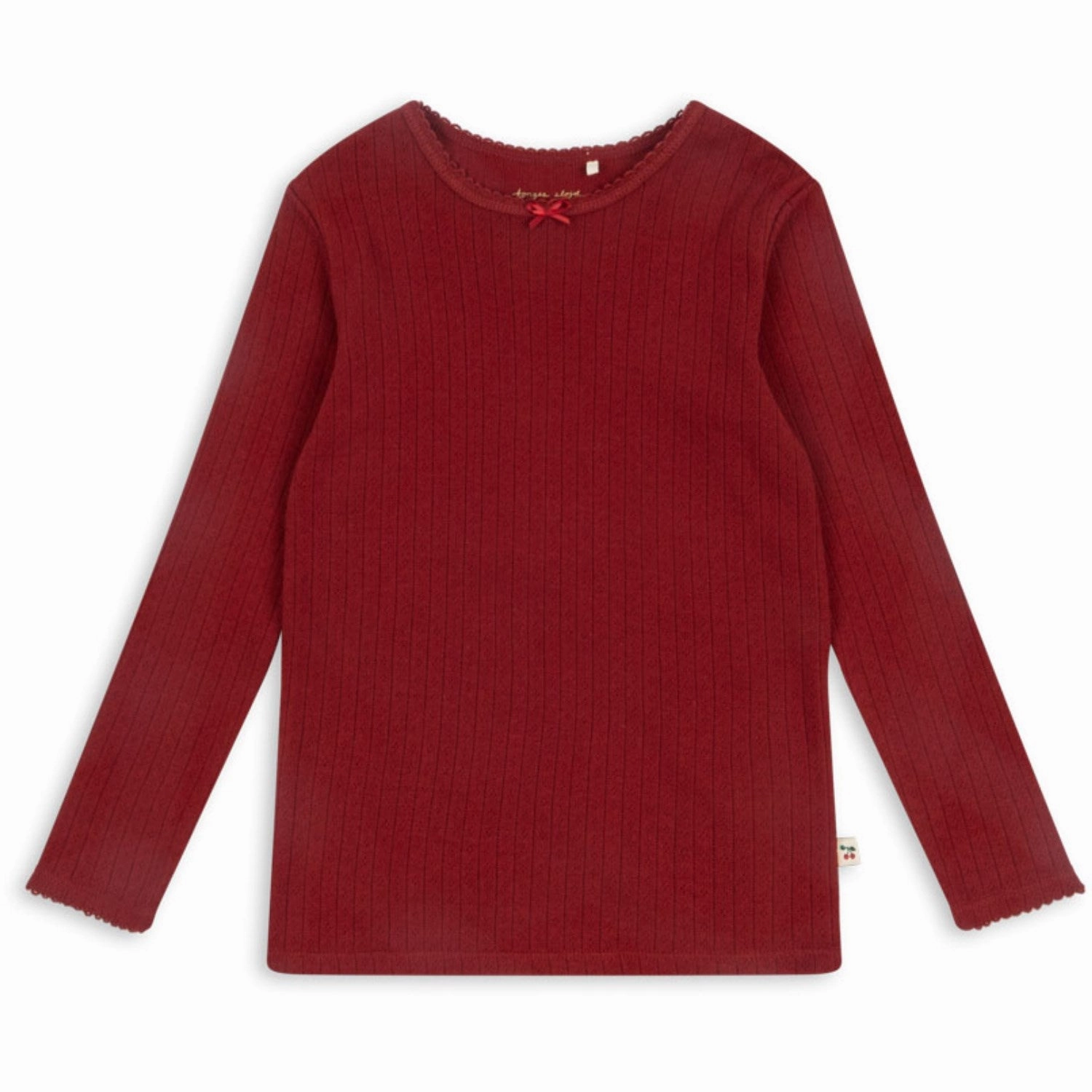 Premium Konges Sljd Red Dahlia Minnie Blouse Gots Pleat