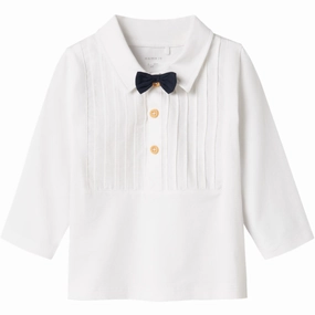 Premium Name It Bright White Rumle Blouse Color