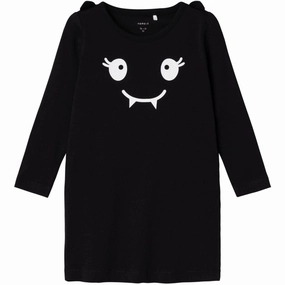 Premium Quality Name It Black Oda Dress Retro