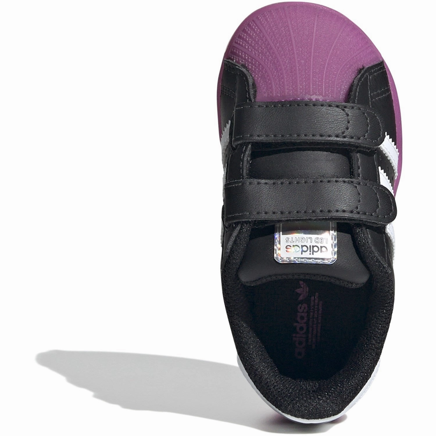 Premium shoes adidas Originals Core Black / Purple Burst / Cloud White Superstar Led Lights Cf I Sneakers