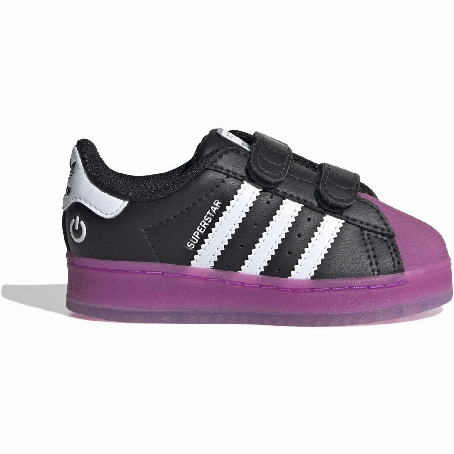 Premium shoes adidas Originals Core Black / Purple Burst / Cloud White Superstar Led Lights Cf I Sneakers Unisex shoes