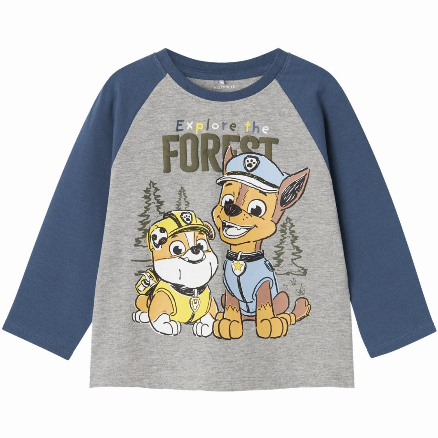 Name It Grey Melange Sente Paw Patrol Blouse Sublime Innovation