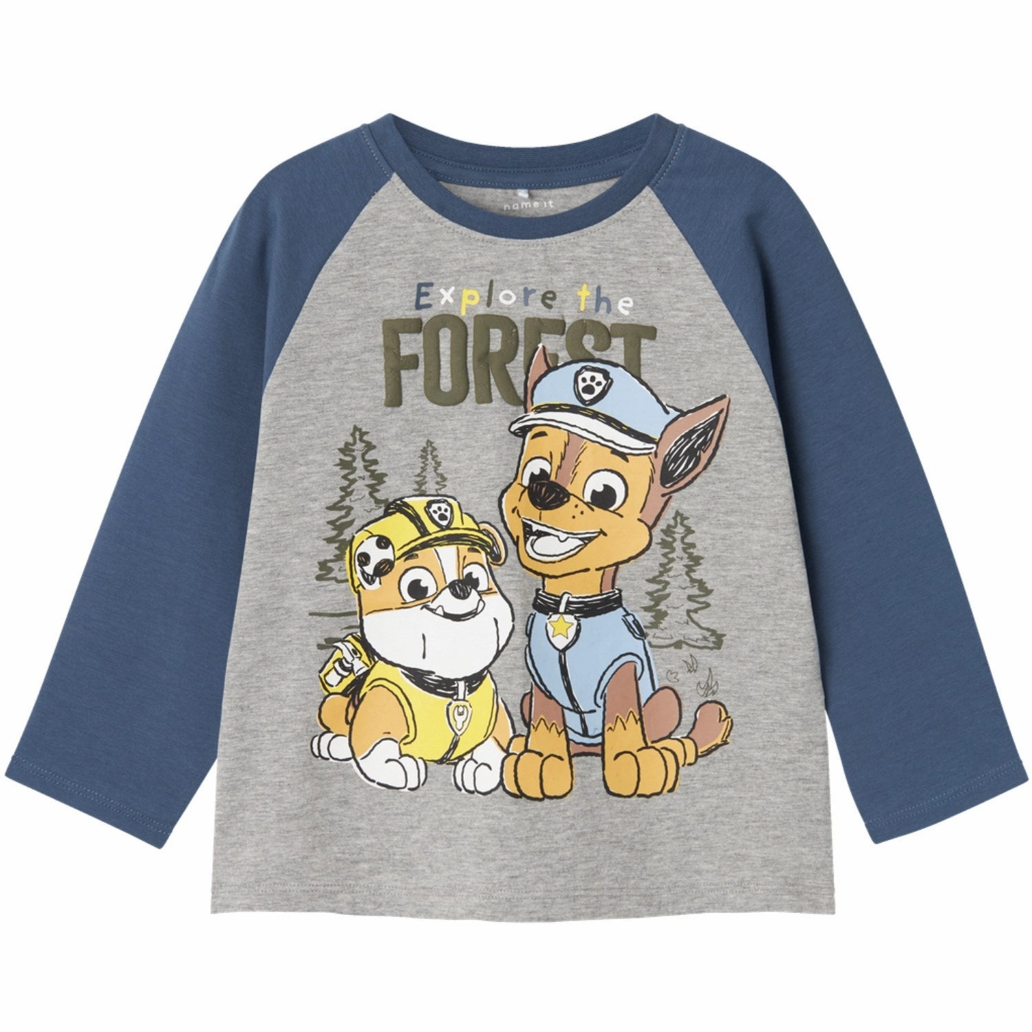 Name It Grey Melange Sente Paw Patrol Blouse Noble Retro