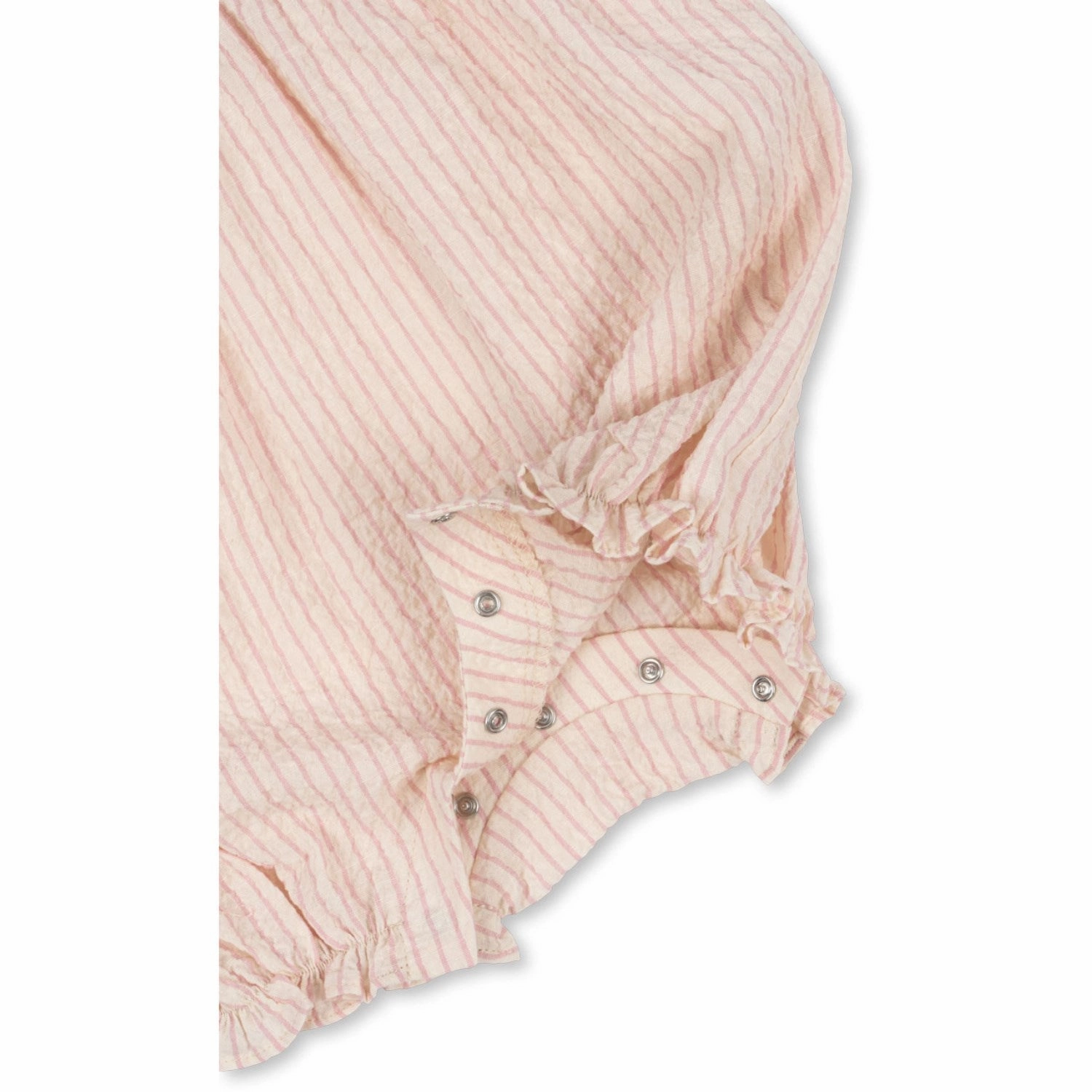 Print Konges Sljd Peony Stripe Ellie Frill Romper Gots