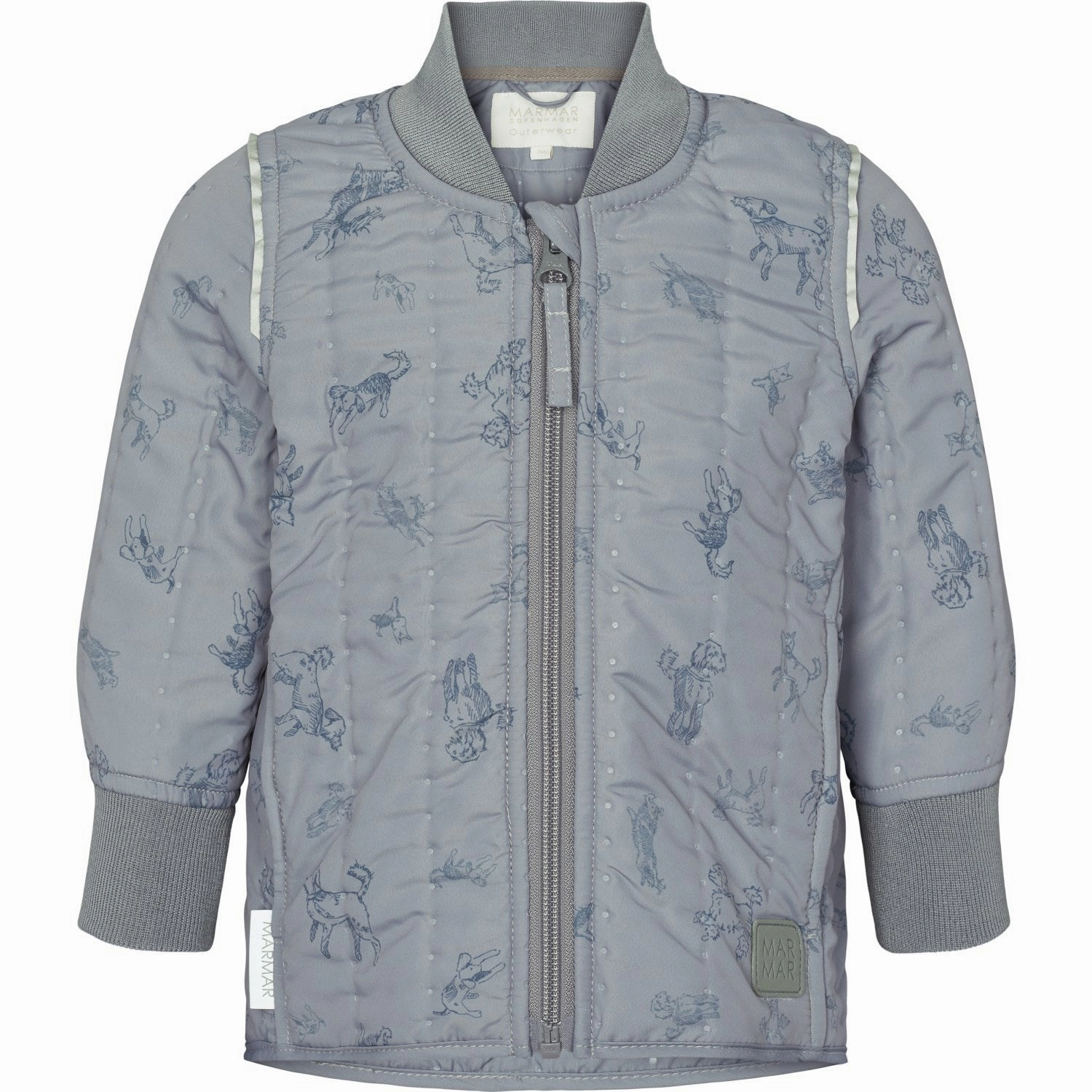 Print MarMar Thermo Dogs Print Orry Jacket Oversized