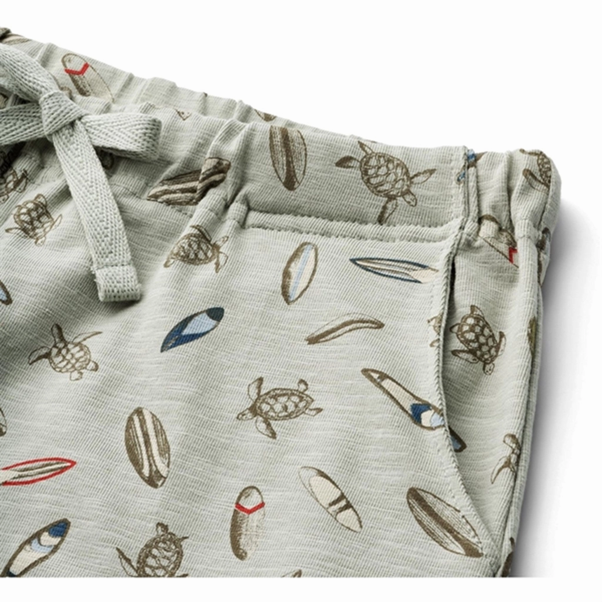 Print Wheat Turtle Surf Jersey Shorts Vic