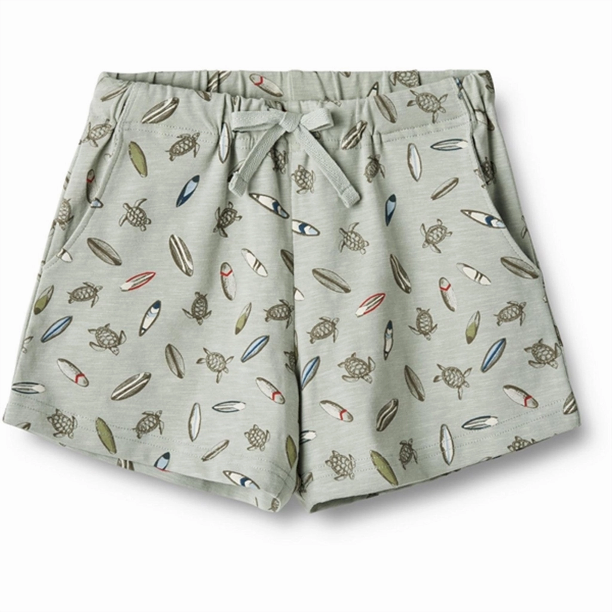 Print Wheat Turtle Surf Jersey Shorts Vic Exquisite