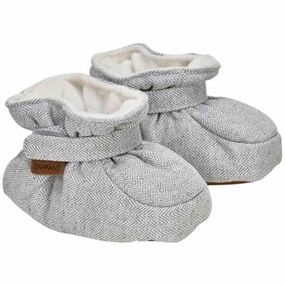 Pristine En Fant Baby Slippers Grey Melange Luxurious