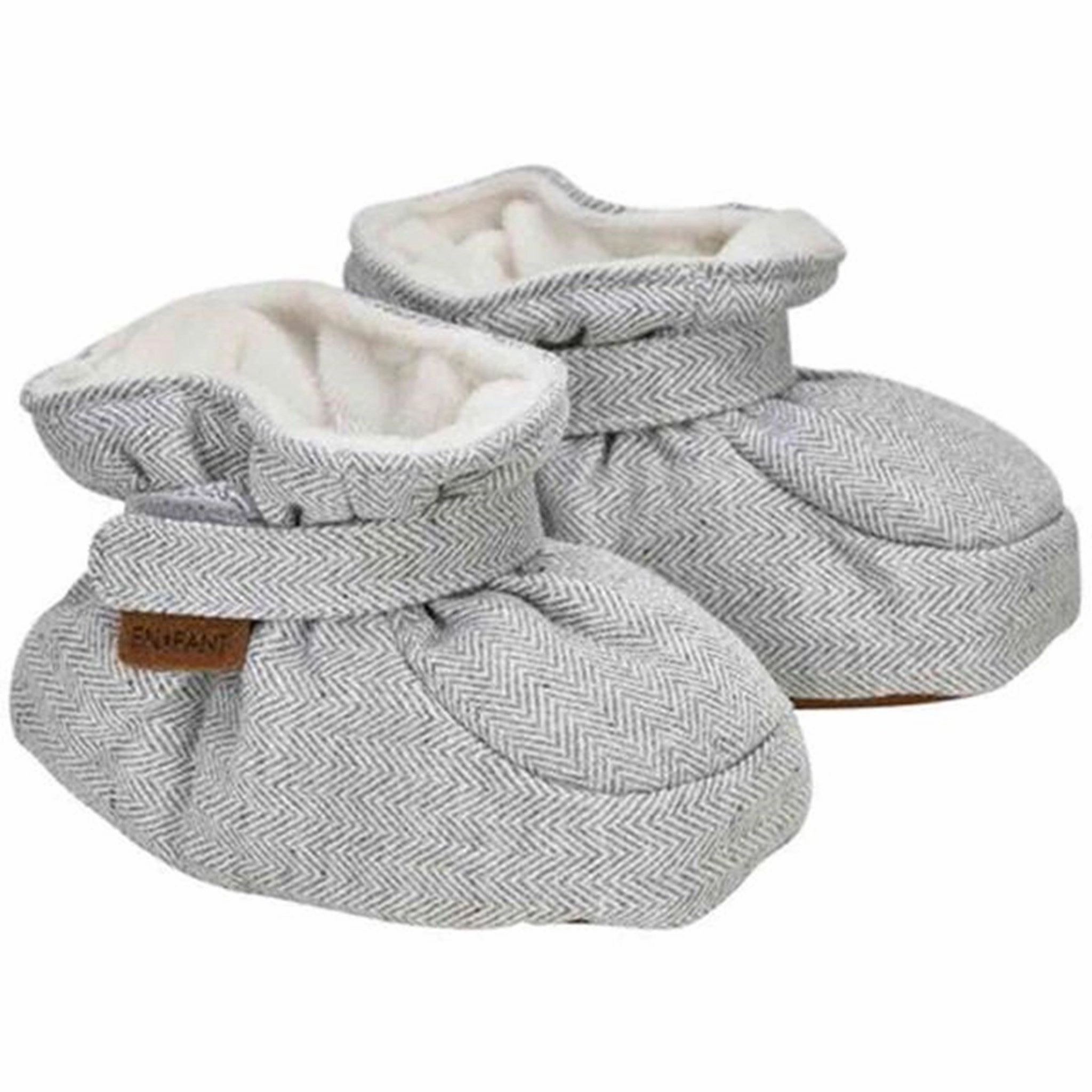Chic En Fant Baby Slippers Grey Melange Global