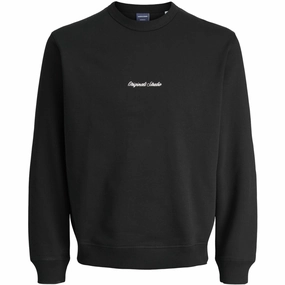Pristine Jack & Jones Junior Black Jornorrebro Emb Sweat Crew Noos Jnr Design