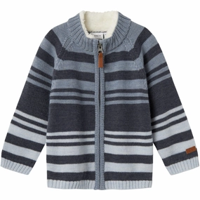Prized Name It Ombre Blue Wriss Wool Knit Cardigan Vintage