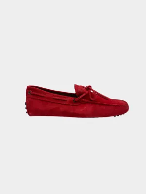 puma new arrivals sneakers Mocassino In Pelle Scamosciata Rossa Con Laccetto E Gommini new arrival on cloud shoes shein new arrivals tops blouses