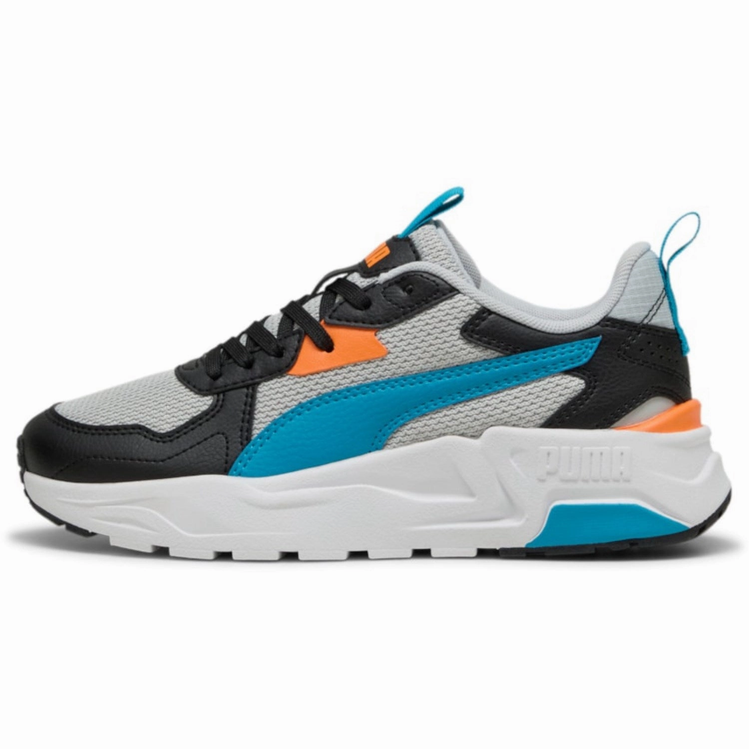 Puma Gray Trinity Lite Jr Sneakers Leather shoes