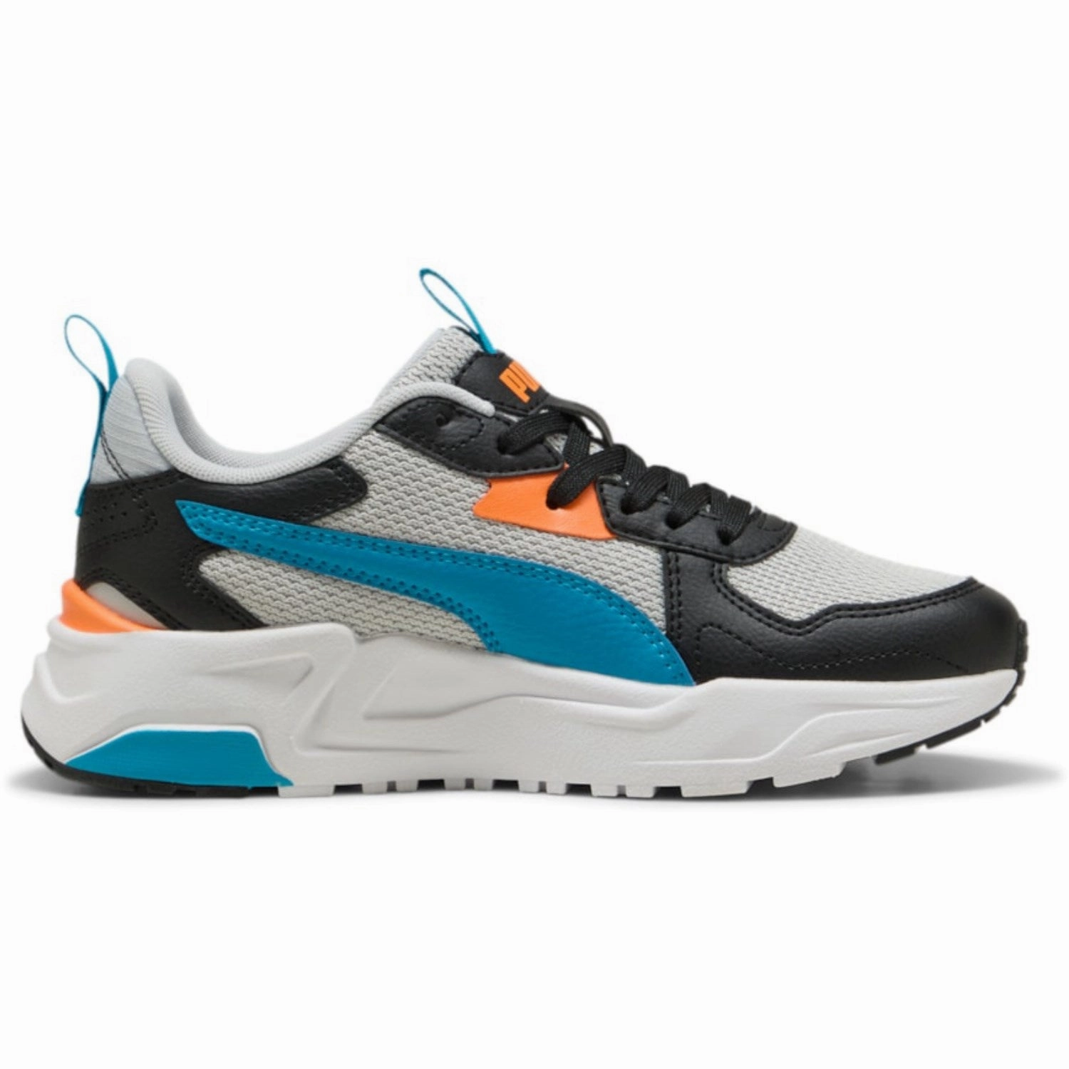 Puma Gray Trinity Lite Jr Sneakers Leather shoes