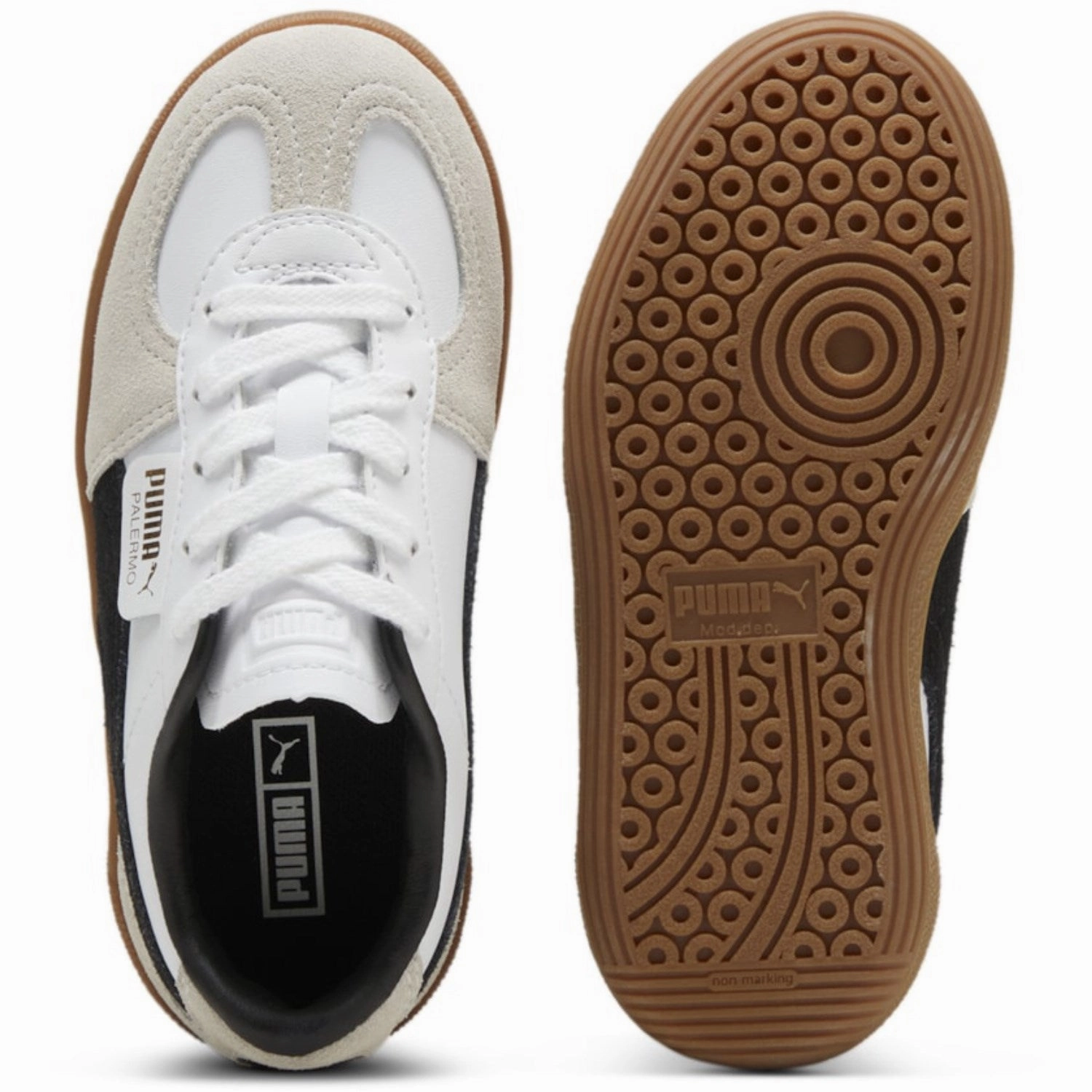Puma White Palermo Lth PS Sneakers Slip-resistant