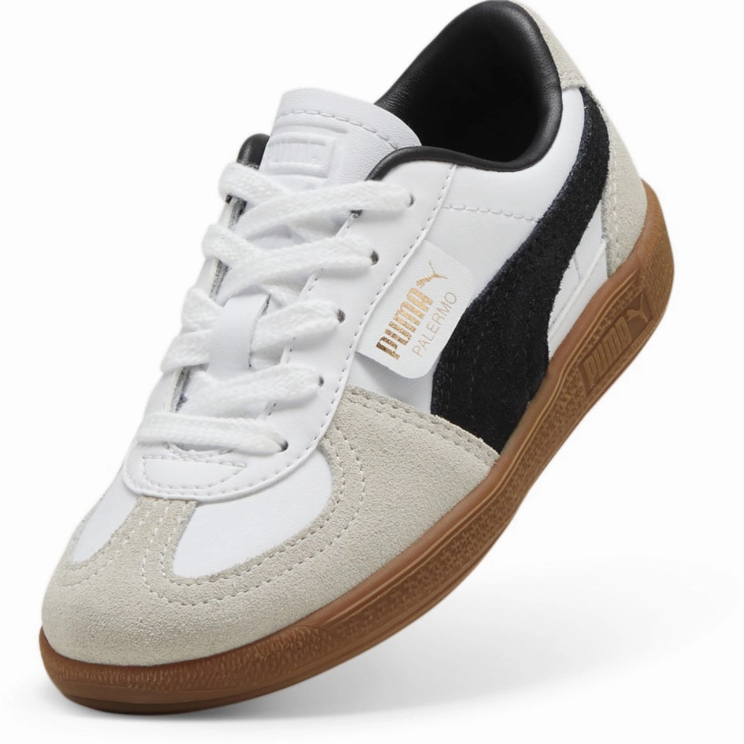 Puma White Palermo Lth PS Sneakers Slip-resistant
