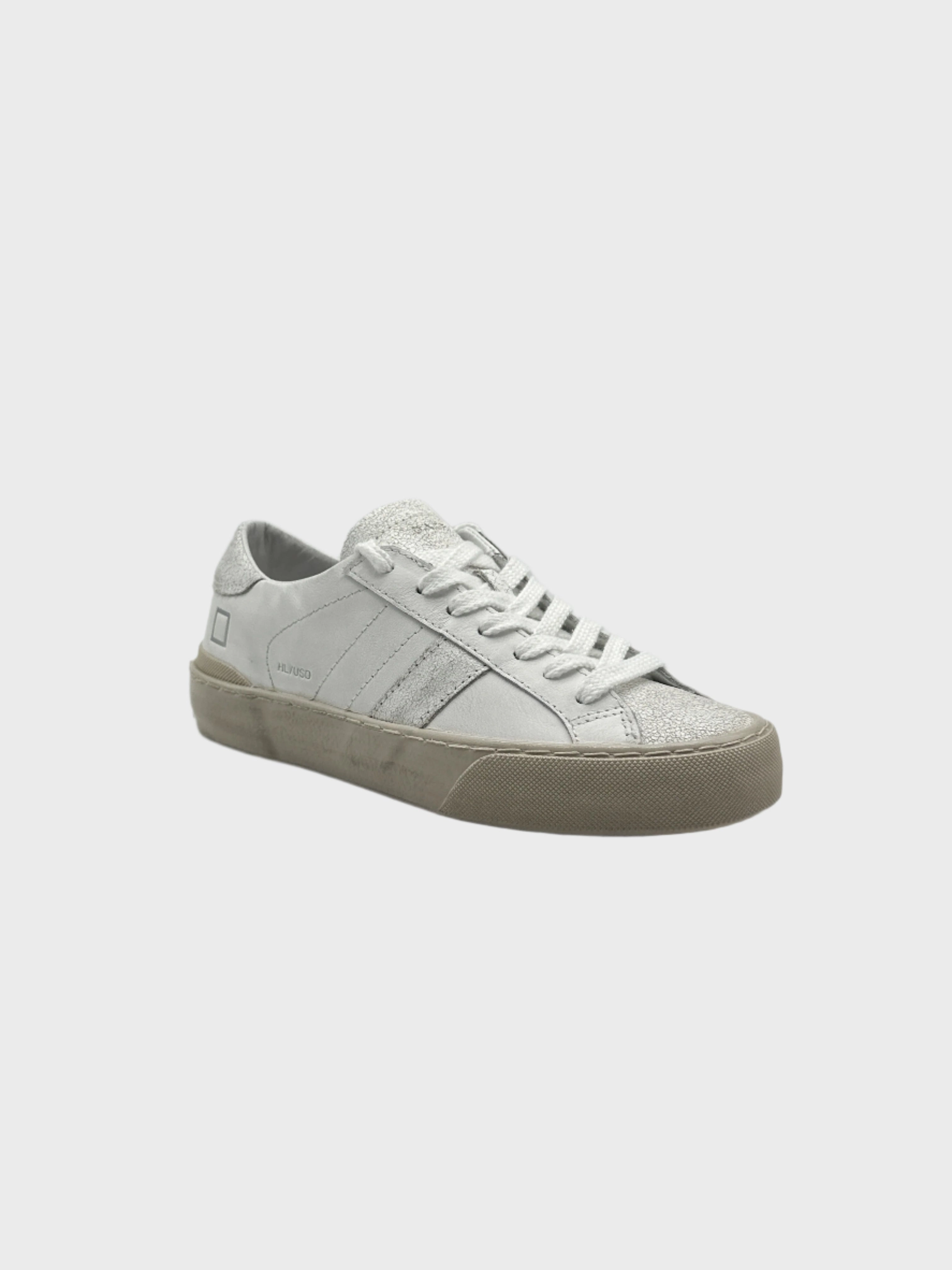 queenspark new arrivals ladies Sneakers Hill Low Used White In Pelle Bianca new collection shoes