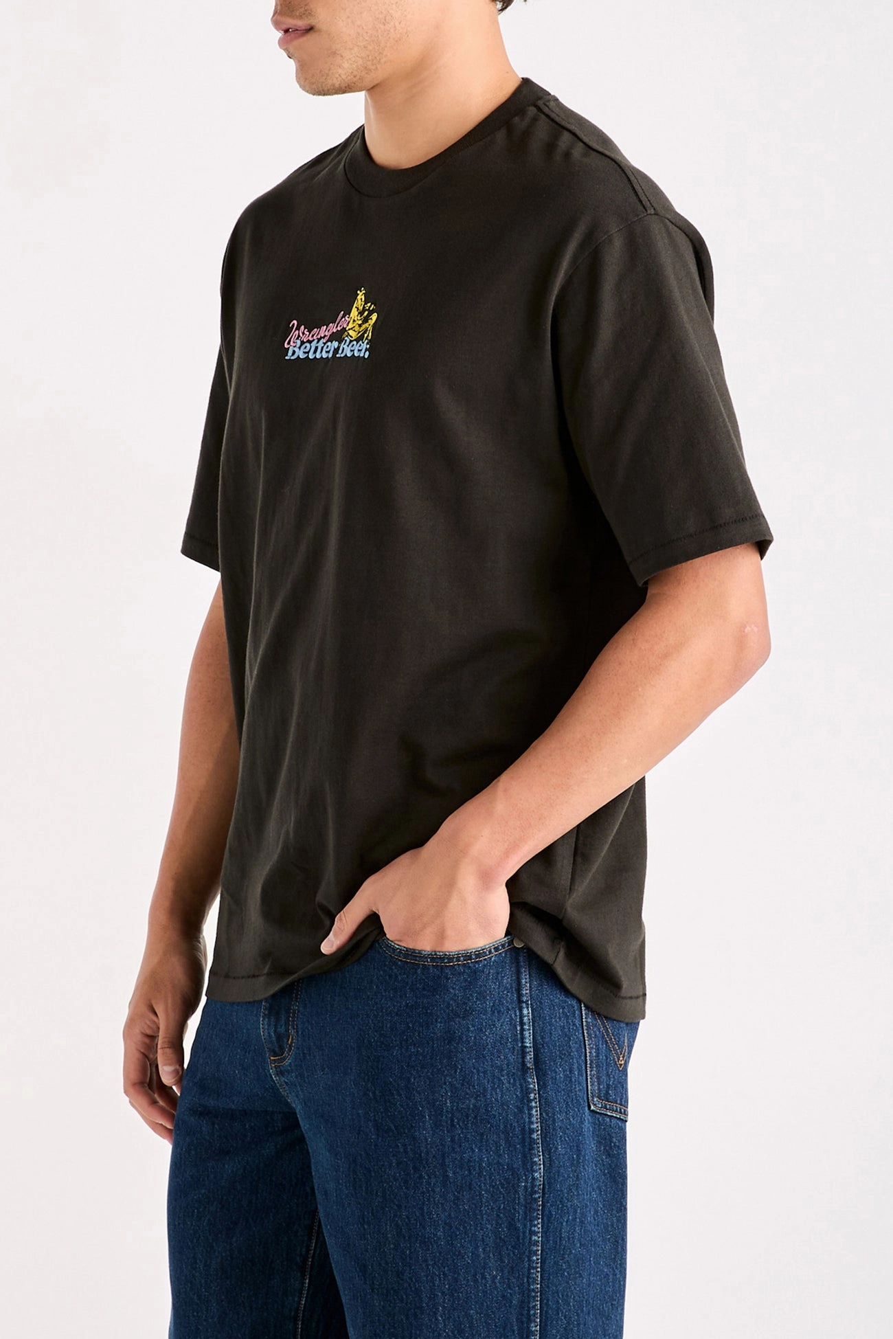 queenspark sale BB Thirsty Slacker Tee Worn Black