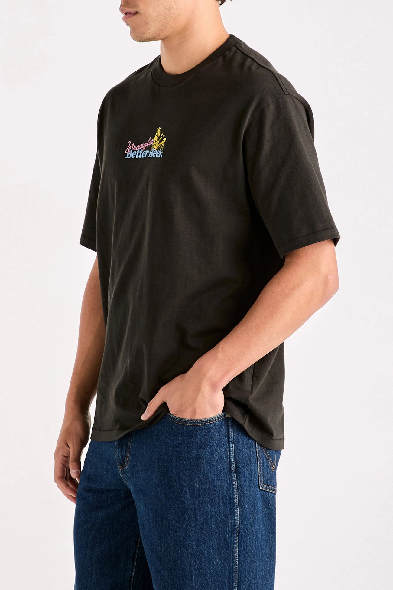 queenspark sale BB Thirsty Slacker Tee Worn Black