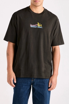 queenspark sale BB Thirsty Slacker Tee Worn Black salero