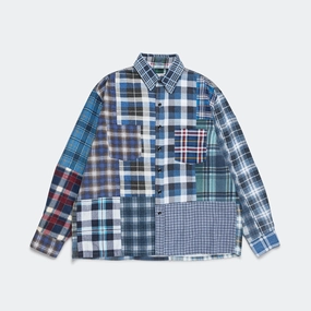 Rebuild Flannel Straight Hem Shirt SS25 - Medium #1 suruma in new arrivals online shopping ladies woodland new arrivals