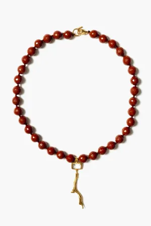 Reef Necklace Red Jasper