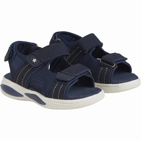 Refined En Fant Sandal Velcro with Light India ink Exquisite