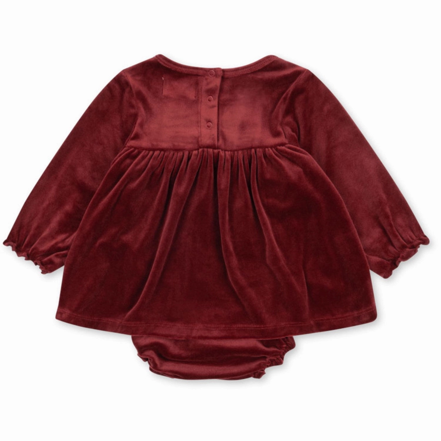 Refined Konges Sljd Red Dahlia Jingle Romper Dress Grs