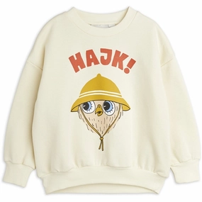 Refined Mini Rodini White Hike Sp Sweatshirt Bow