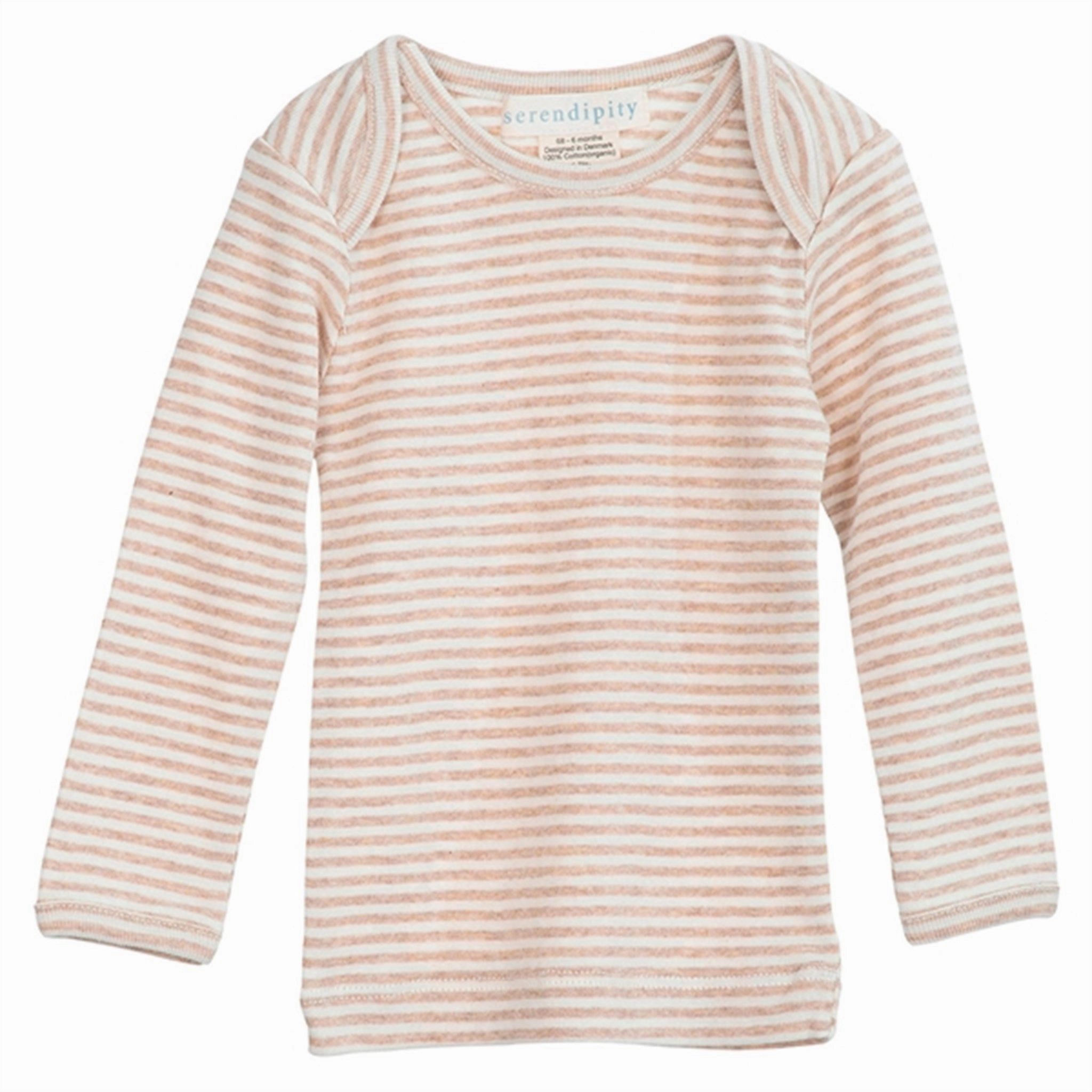 Legendary Serendipity Oat/Offwhite Rib Baby Tee Stripe Bluse Trailblazer