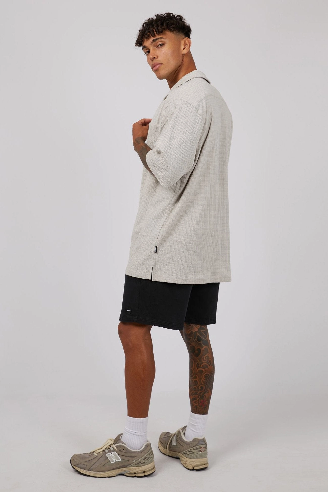 refinery sale Otta Short Sleeve Shirt Grey