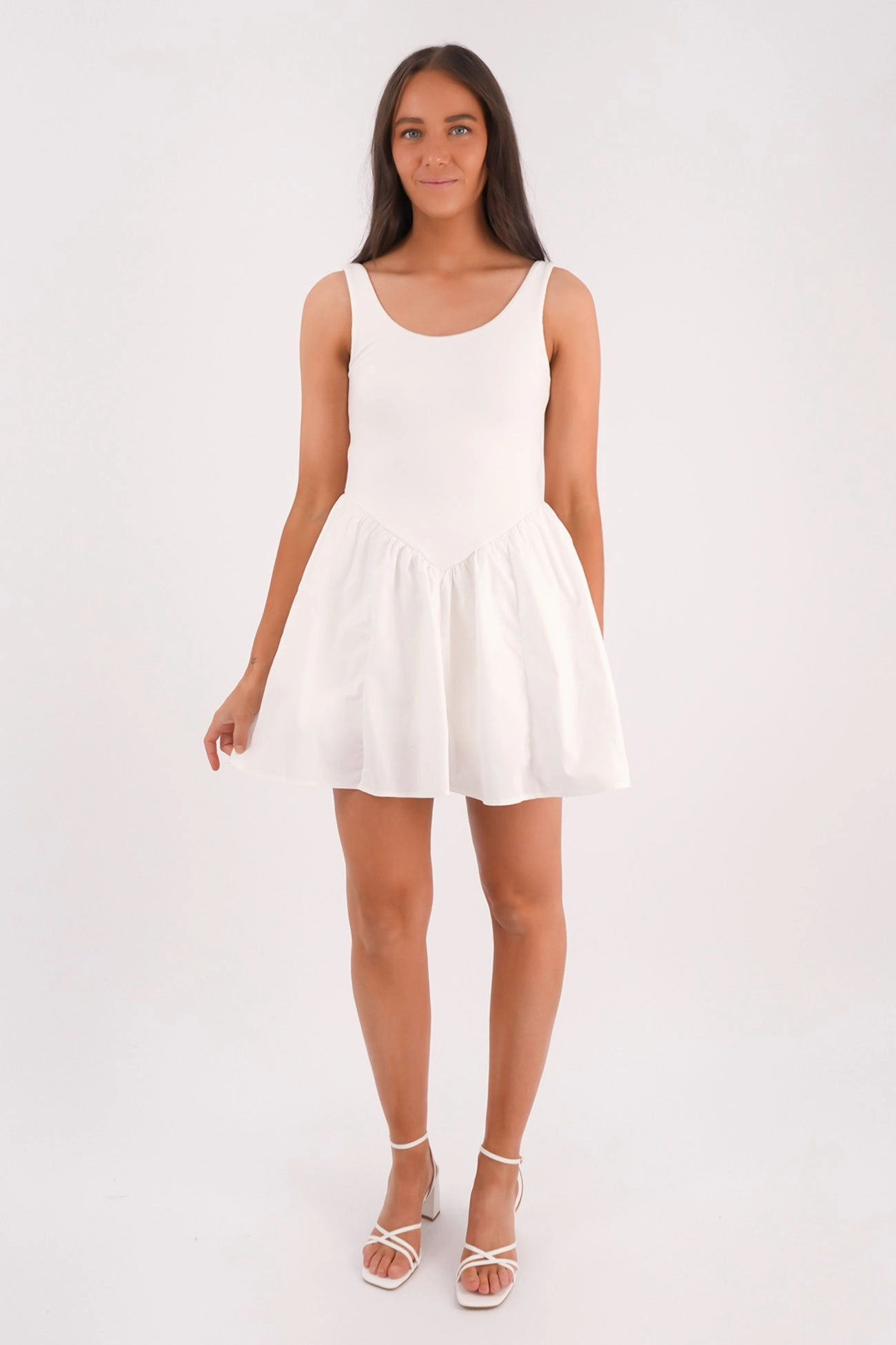 Regent Mini Dress White sales clothing