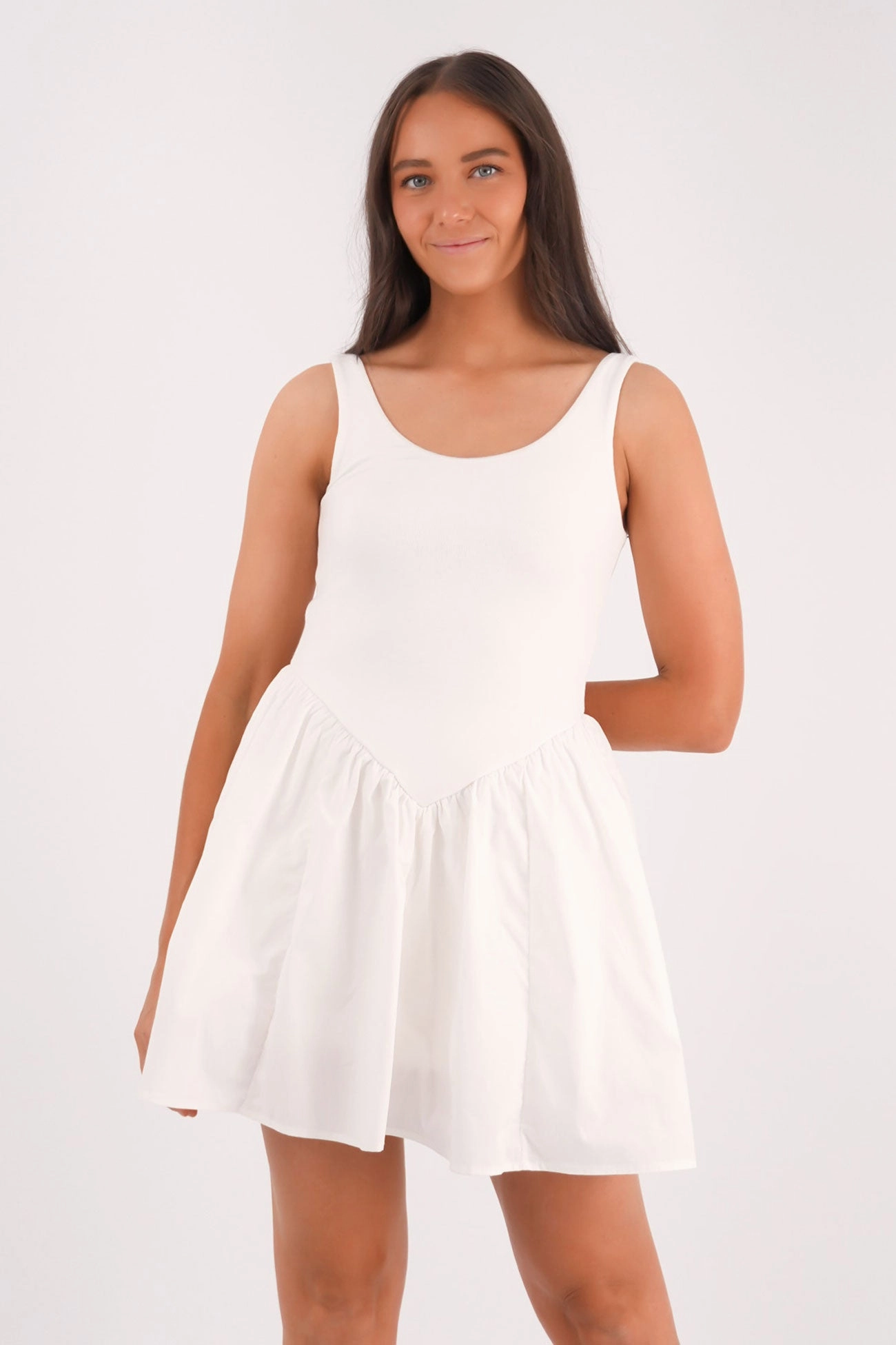 Regent Mini Dress White sales clothing