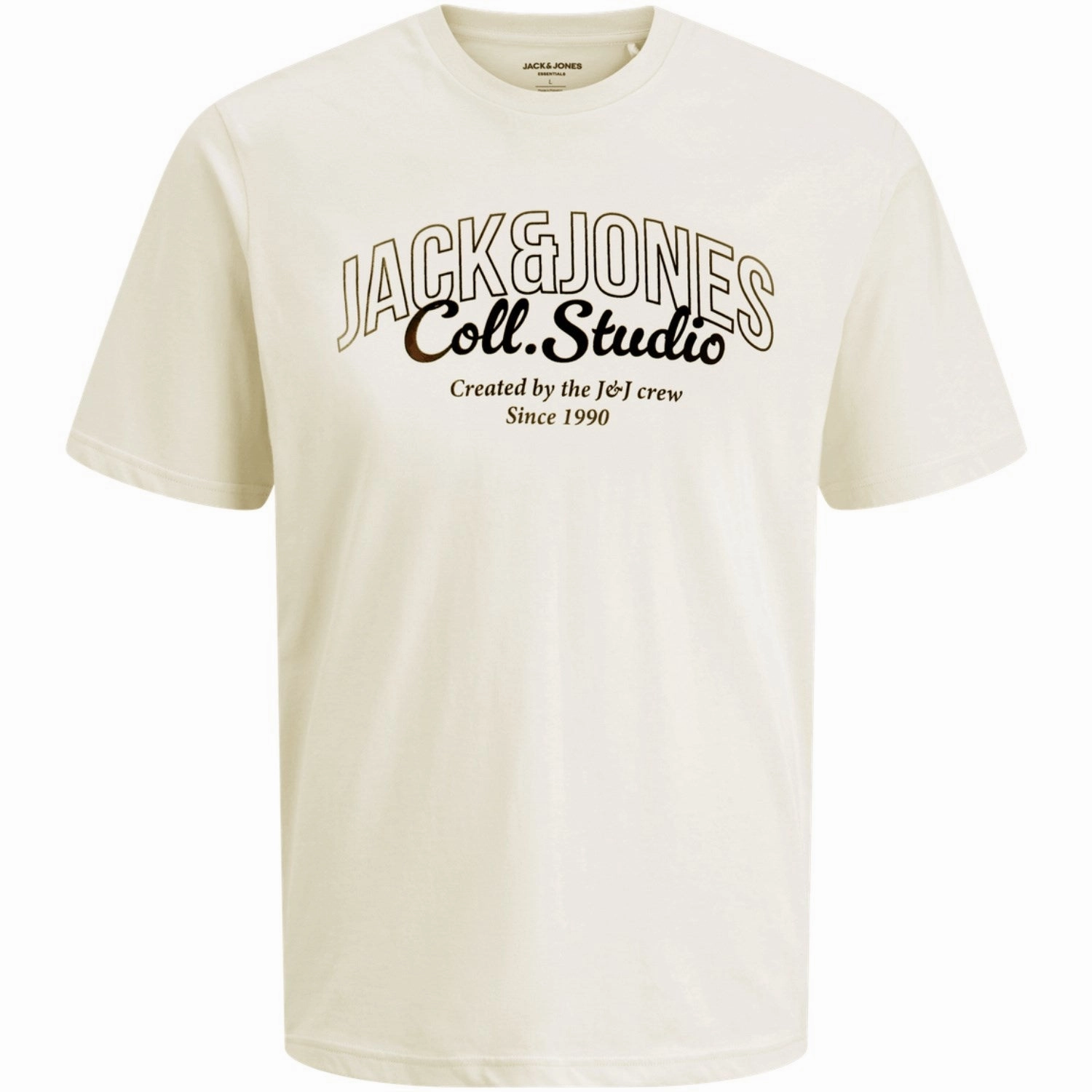 Renowned Jack & Jones Junior Antique White Big Print Jjmakoto Tee Ss Crew Neck Jnr Responsible