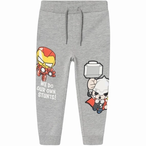 Renowned Name It Grey Melange Juck Marvel Sweatpants Futuristic