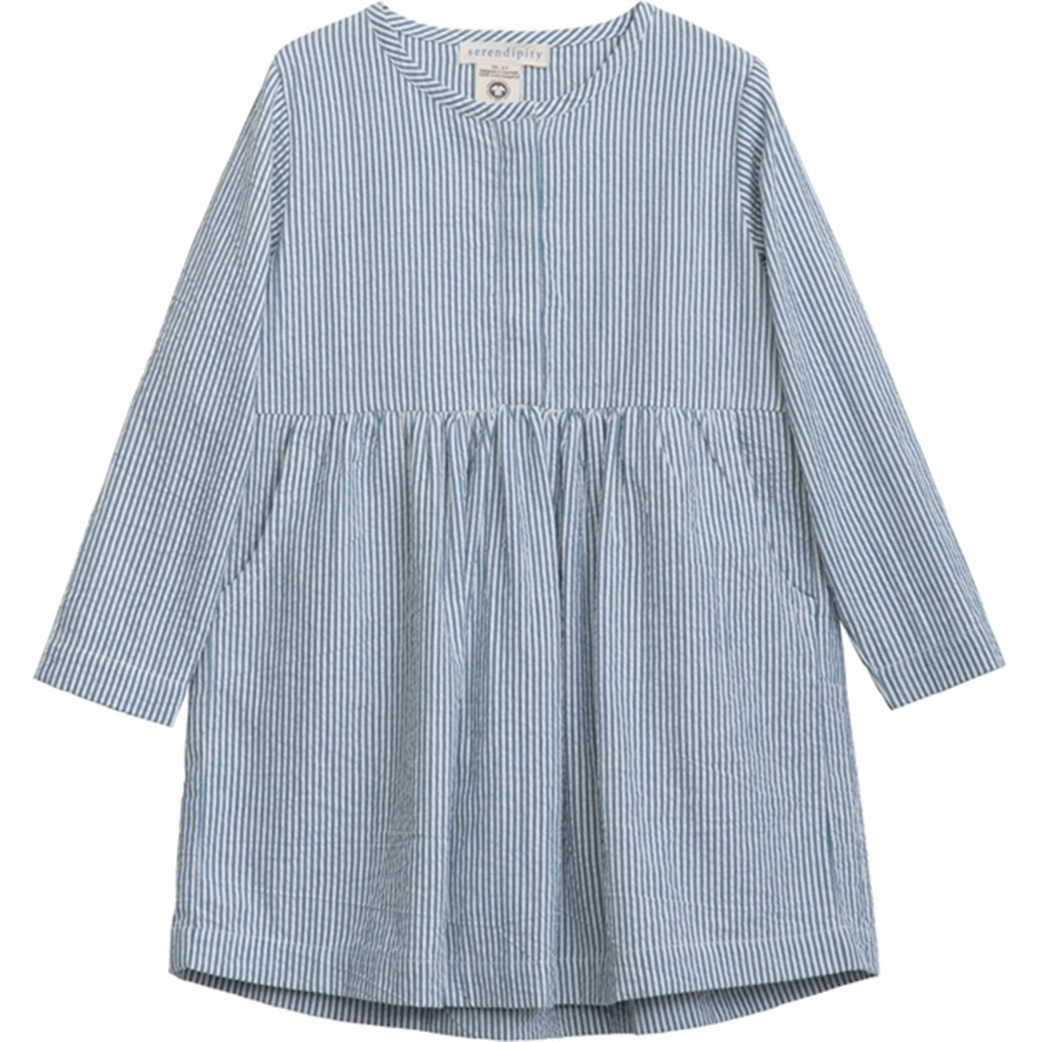 Renowned Serendipity Sapphirestripe Dress Elegant
